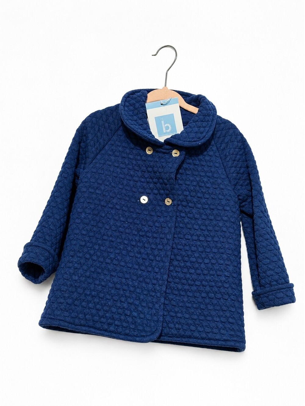 Bella Bliss Quilted Navy Coat Jacket Toddler Girls 3T NWT